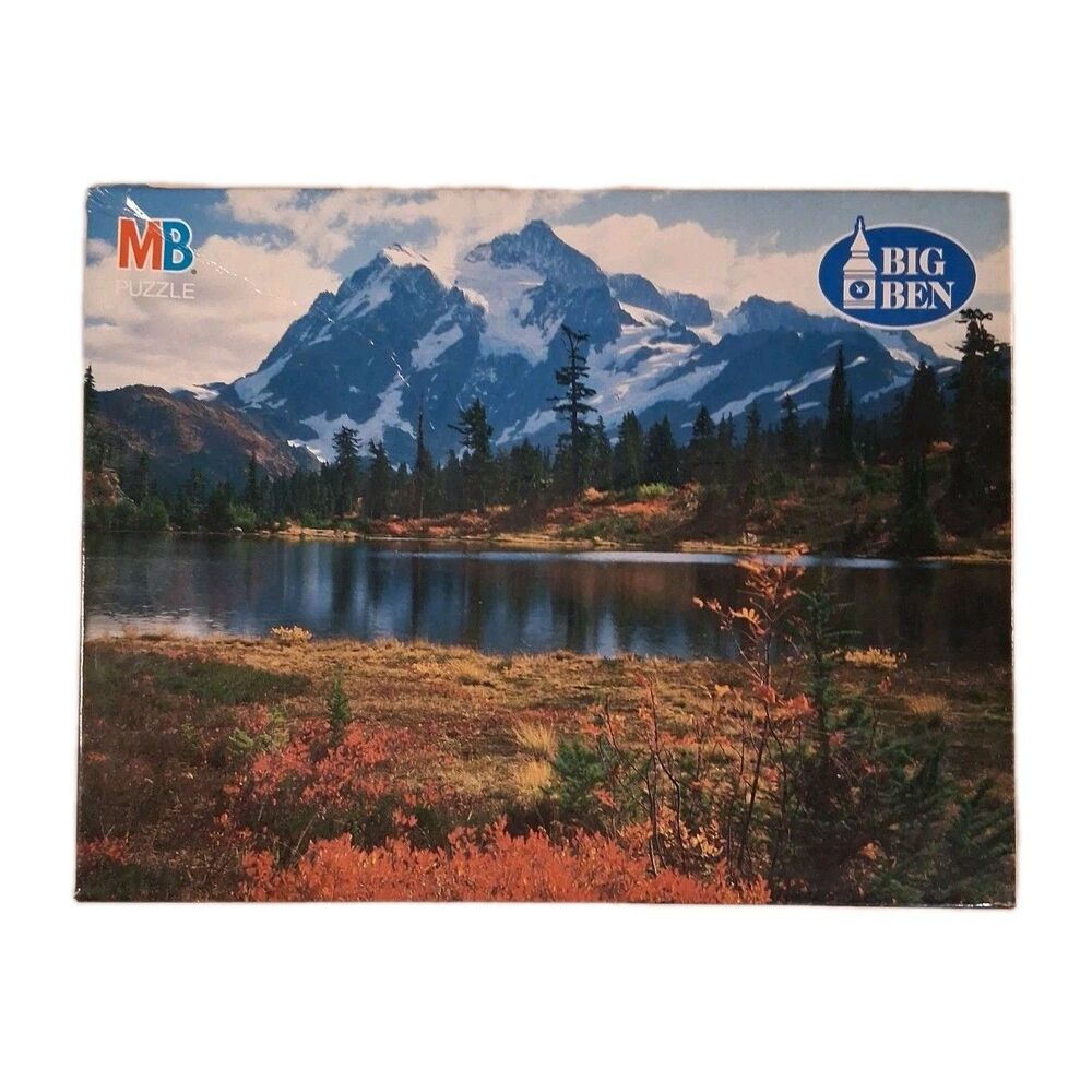 MB Big Ben Vintage 1000 pc Puzzle Mount Shuksan, Washington - 1993